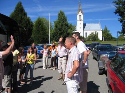 2006-07-16 Partnerkapelle St. Magdalena ist zu Besuch 05 Sonntag Abreise 9